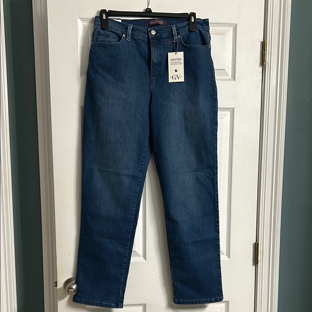 Gloria Vanderbilt Women's Blue Jeans Amanda fit slimming Jean Size 14